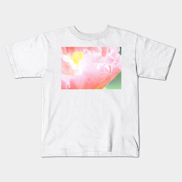 Soft Pink Peony Kids T-Shirt by 1Redbublppasswo